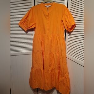 English Factory Orange Cordelia Dress SZS NWT